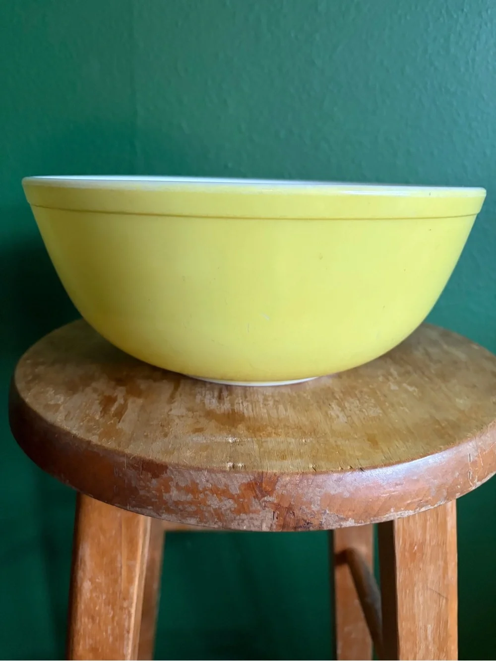 Vintage Pyrex 404 Nesting Bowl in Primary Yellow
